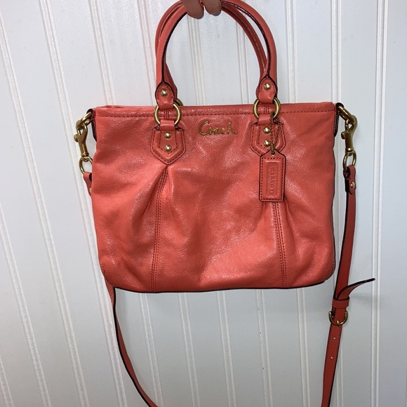 Coach Handbags - Coach coral leather purse